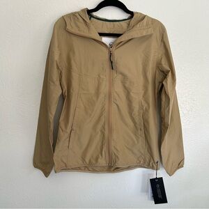 NWT Herschel Supply Co Voyage Wind Incense Jacket Tan Khaki Outdoor Active Light